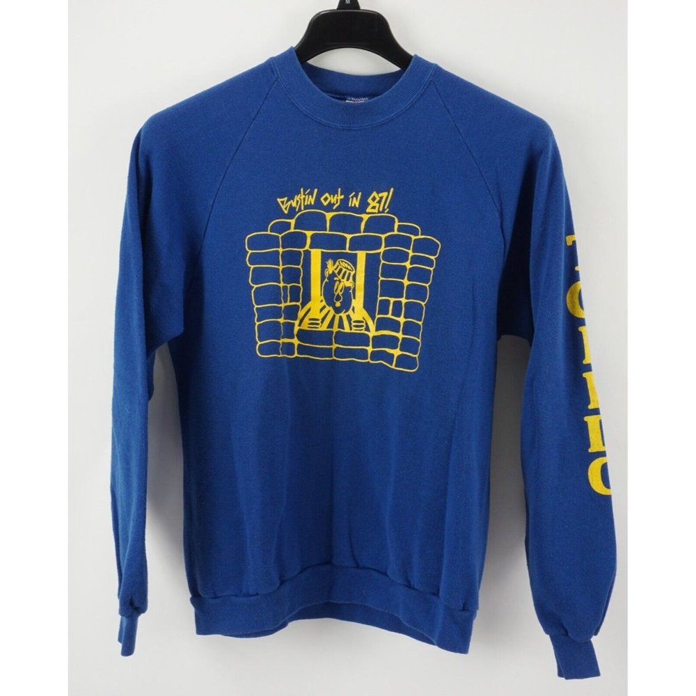 Vintage‎ 1987 Toledo Music Festival Bustin' Out Men's XL Sweatshirt David Beck